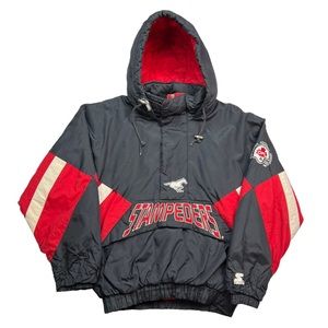 Vintage Starter Calgary Stampeders Pullover Jacket